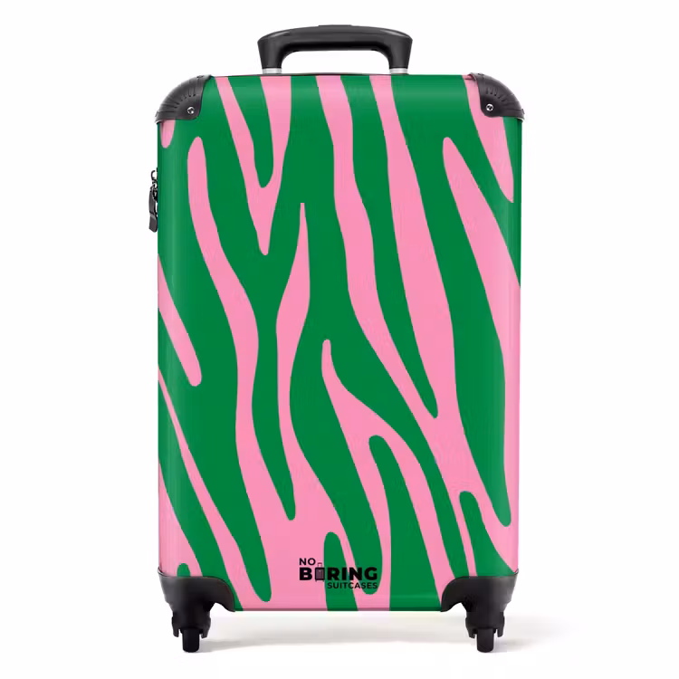 Suitcase - Abstract - Green waves — 1