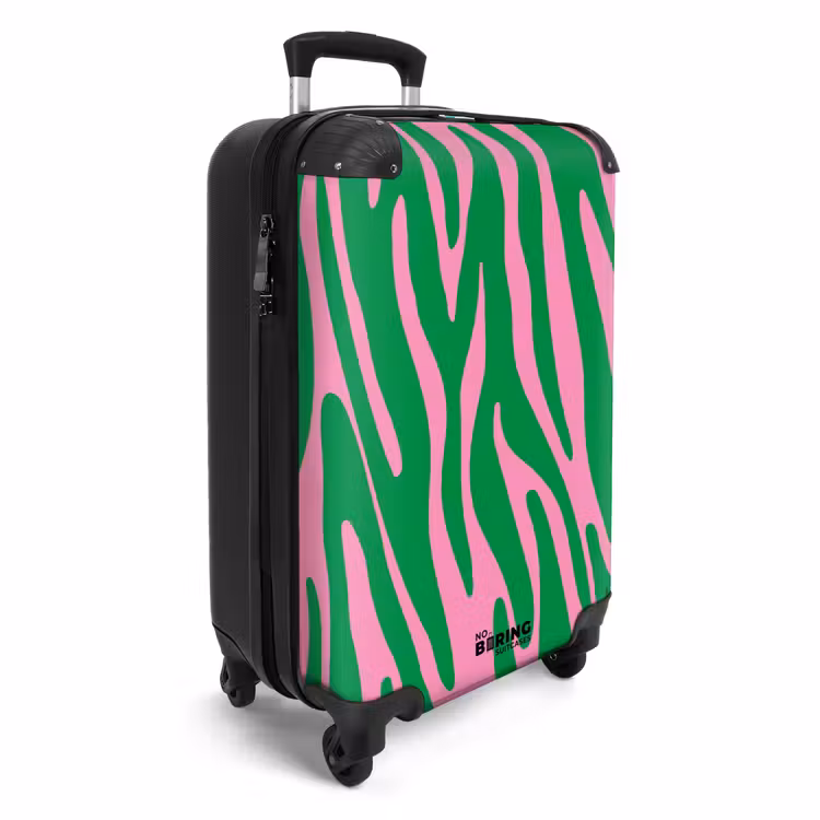 Suitcase - Abstract - Green waves — 2