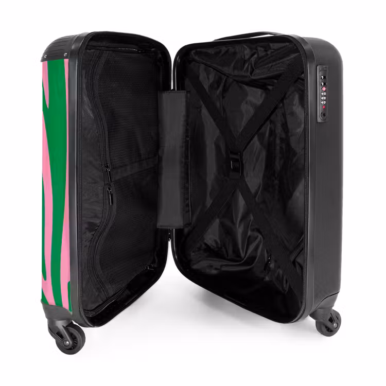 Suitcase - Abstract - Green waves — 4
