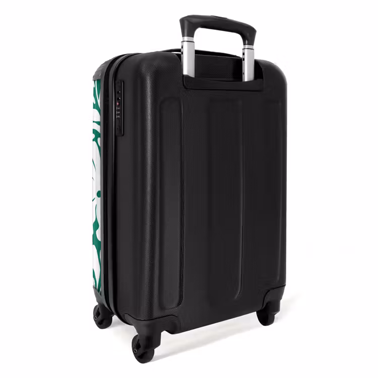 Suitcase - Abstract - Green/White Floral Pattern — 3