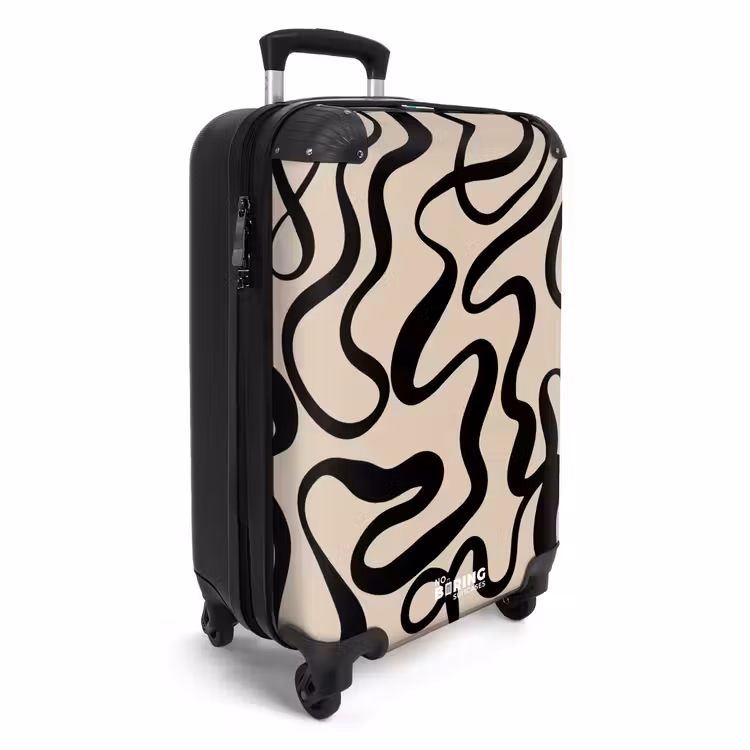 Suitcase - Abstract - Minimalist black — 2