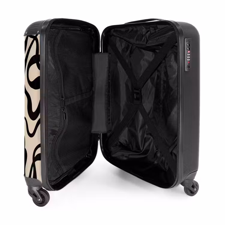 Suitcase - Abstract - Minimalist black — 4