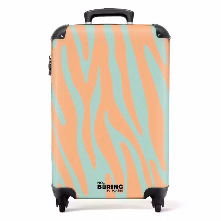 Suitcase - Abstract - Orange waves — 1