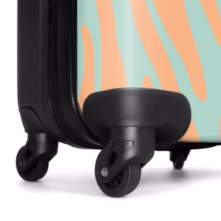 Suitcase - Abstract - Orange waves — 6