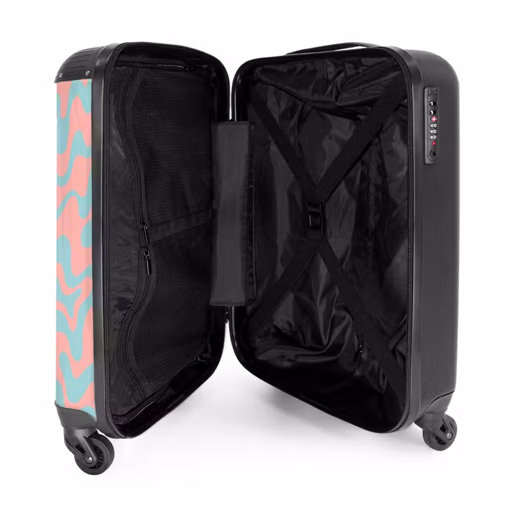 Suitcase - Abstract - Organic Blue/Pink — 4