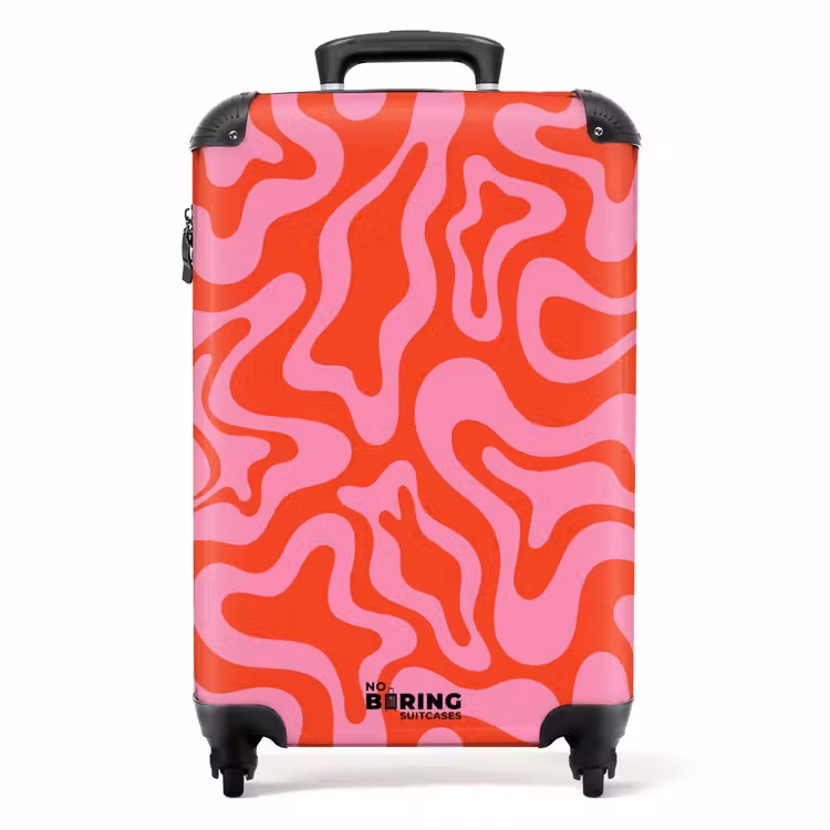 Suitcase - Abstract - Organic Pink/Red — 1