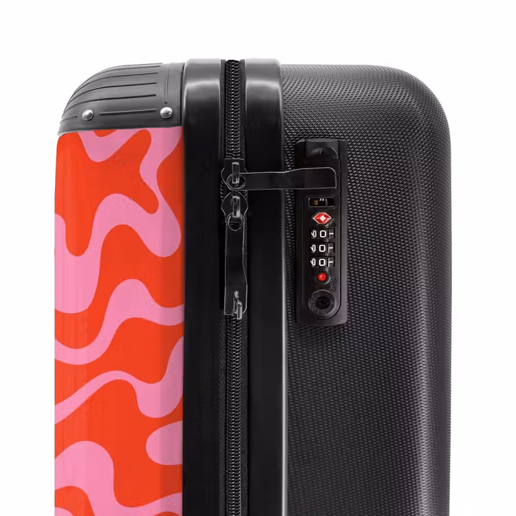 Suitcase - Abstract - Organic Pink/Red — 5