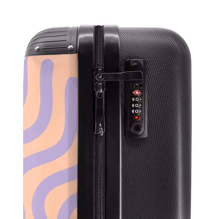 Suitcase - Abstract - Purple line art — 5