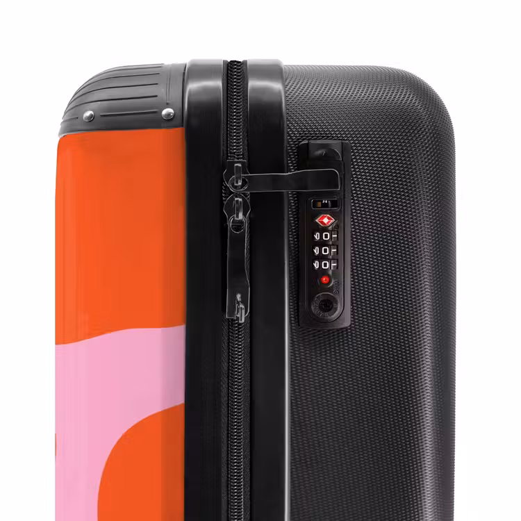 Suitcase - Abstract - Red shapes — 5