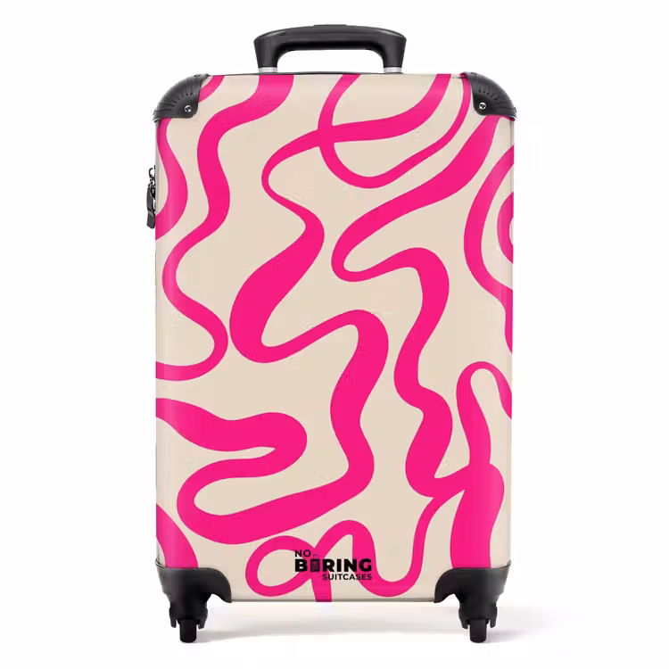 Suitcase - Abstract - Wavy lines — 1
