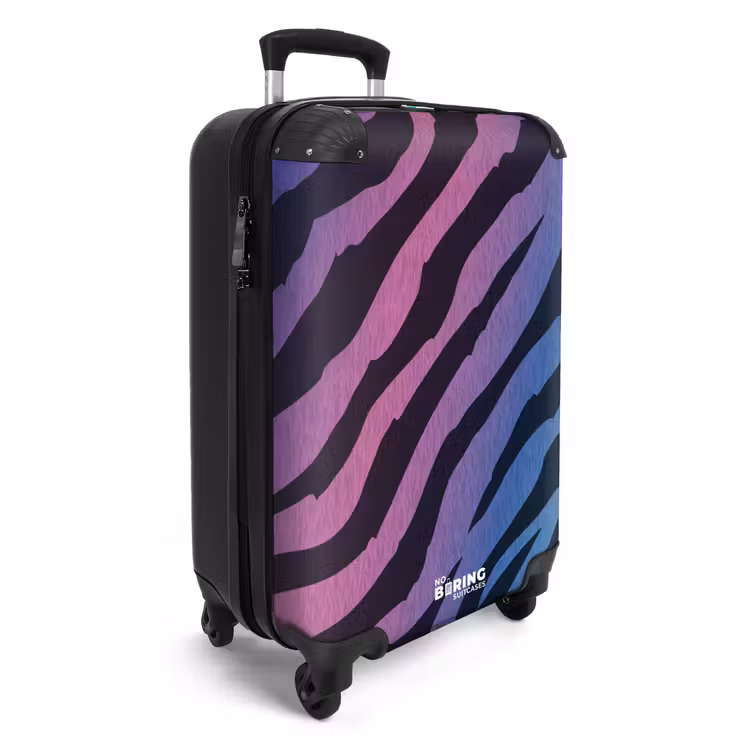 Suitcase - Animal holo - Zebra print — 2