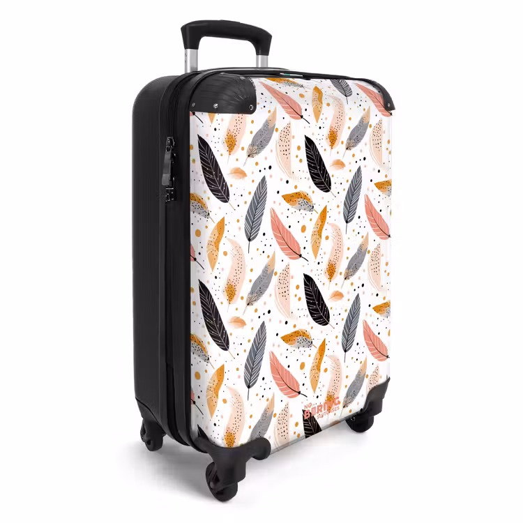 Suitcase - Boho - Feather pattern — 2
