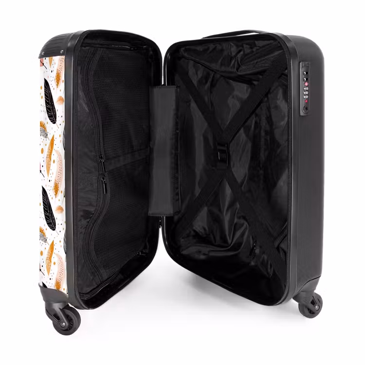 Suitcase - Boho - Feather pattern — 4