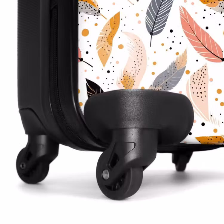 Suitcase - Boho - Feather pattern — 6