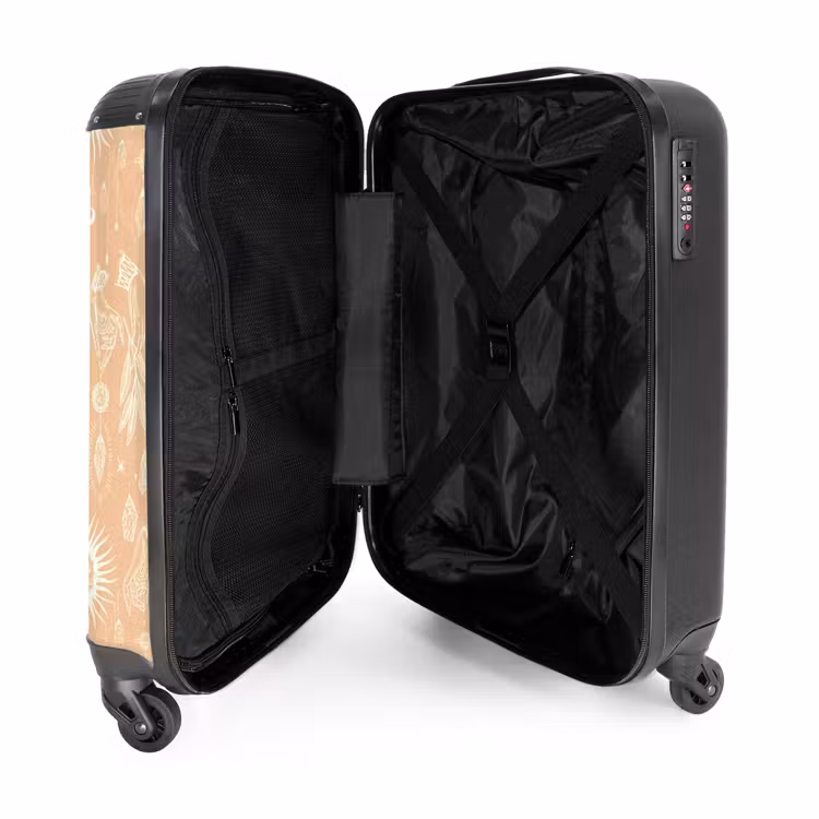 Suitcase - Boho - Light orange sky pattern — 4
