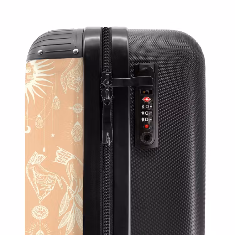 Suitcase - Boho - Light orange sky pattern — 5