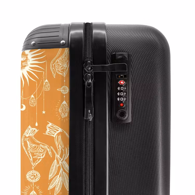 Suitcase - Boho - Orange sky pattern — 5