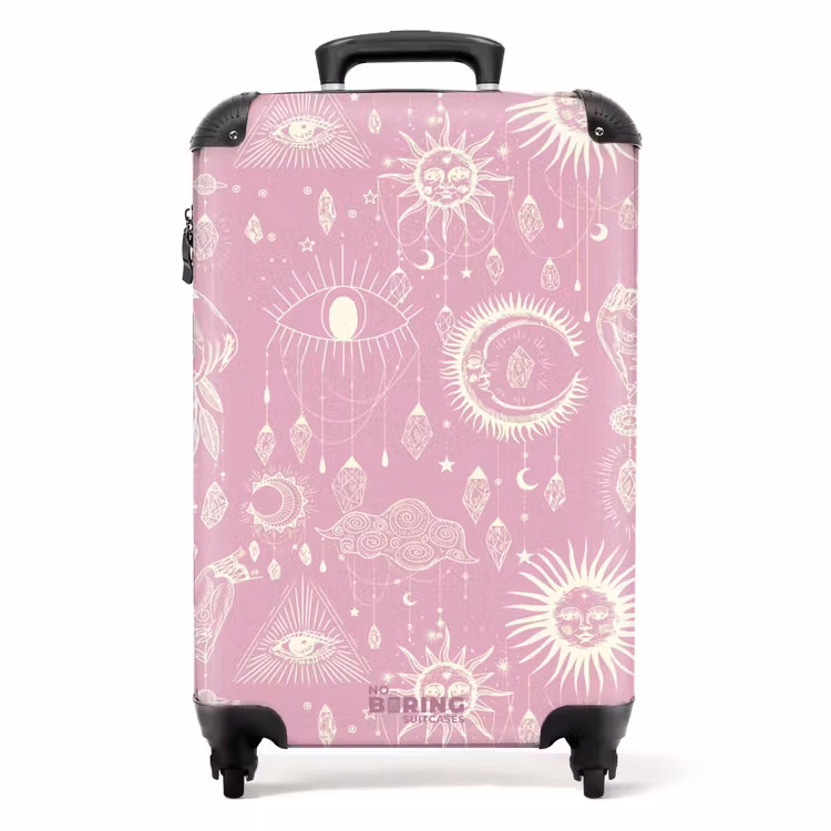 Suitcase - Boho - Pink sky pattern — 1