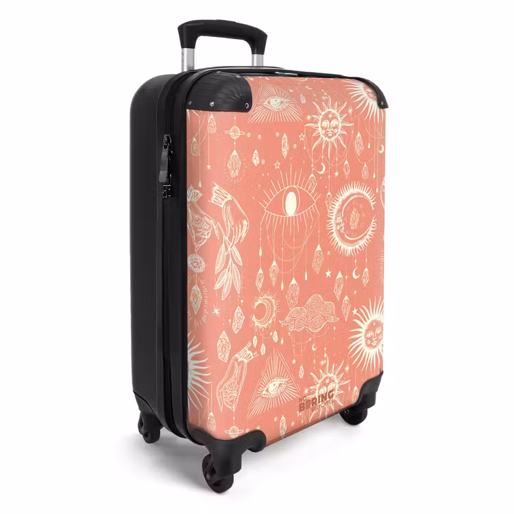 Suitcase - Boho - Red sky pattern — 2