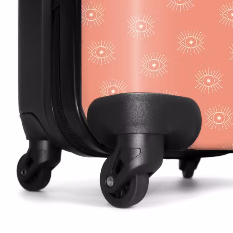 Suitcase - Boho - Salmon pink pattern — 6