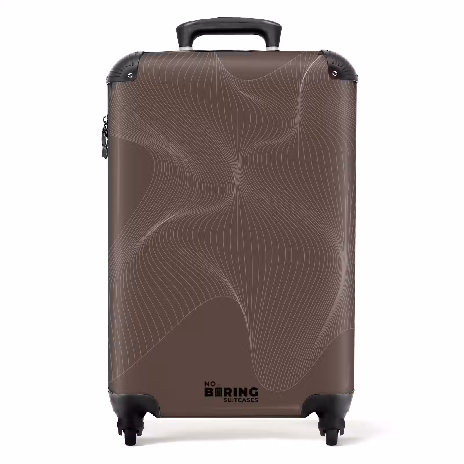 Suitcase - Abstract - Brown line art — 1
