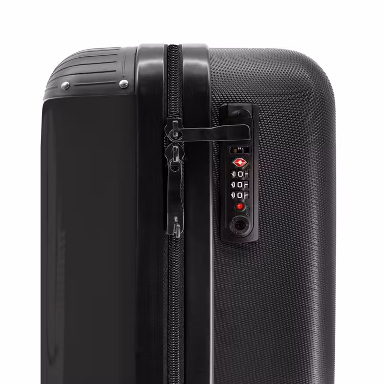 Suitcase - Abstract - Black and white wave pattern — 5