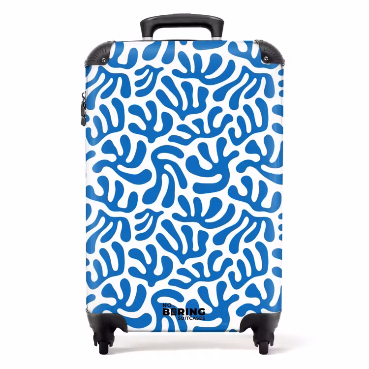 Suitcase - Abstract - Blue motif — 1
