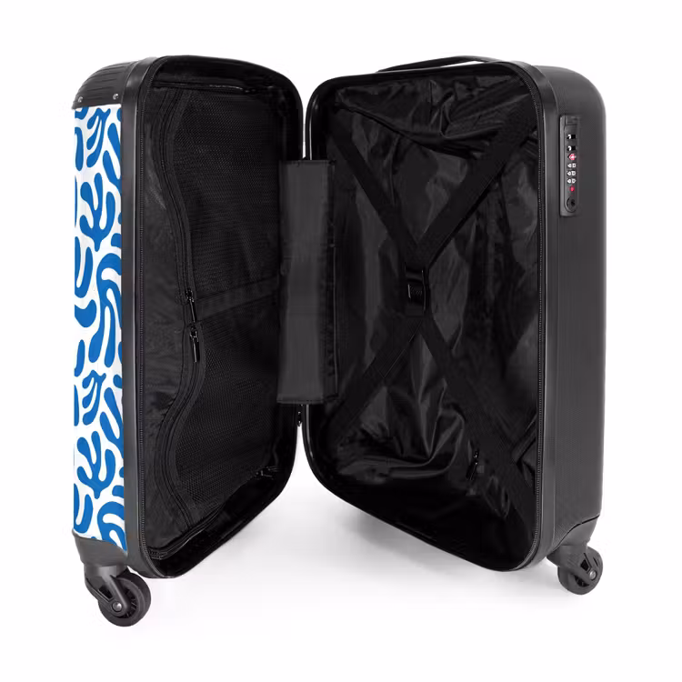 Suitcase - Abstract - Blue motif — 4