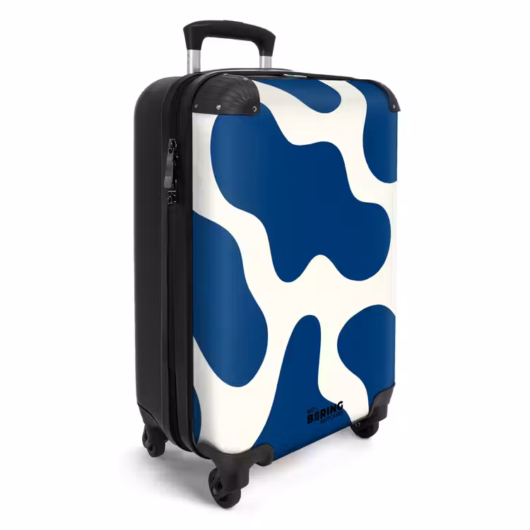 Suitcase - Abstract - Blue shapes — 2
