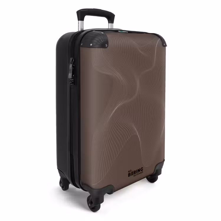 Suitcase - Abstract - Brown line art — 2