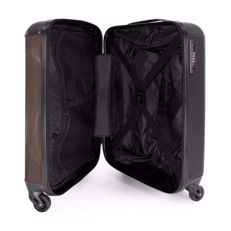 Suitcase - Abstract - Brown line art — 4