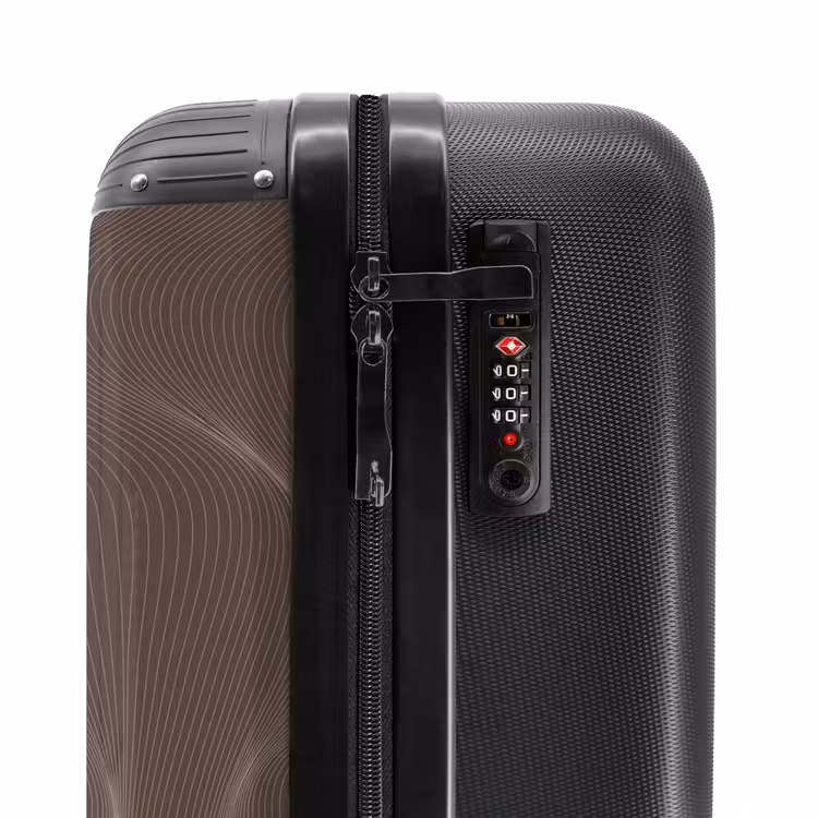 Suitcase - Abstract - Brown line art — 5