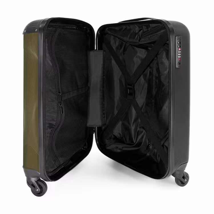 Suitcase - Abstract - Dark green line art — 4