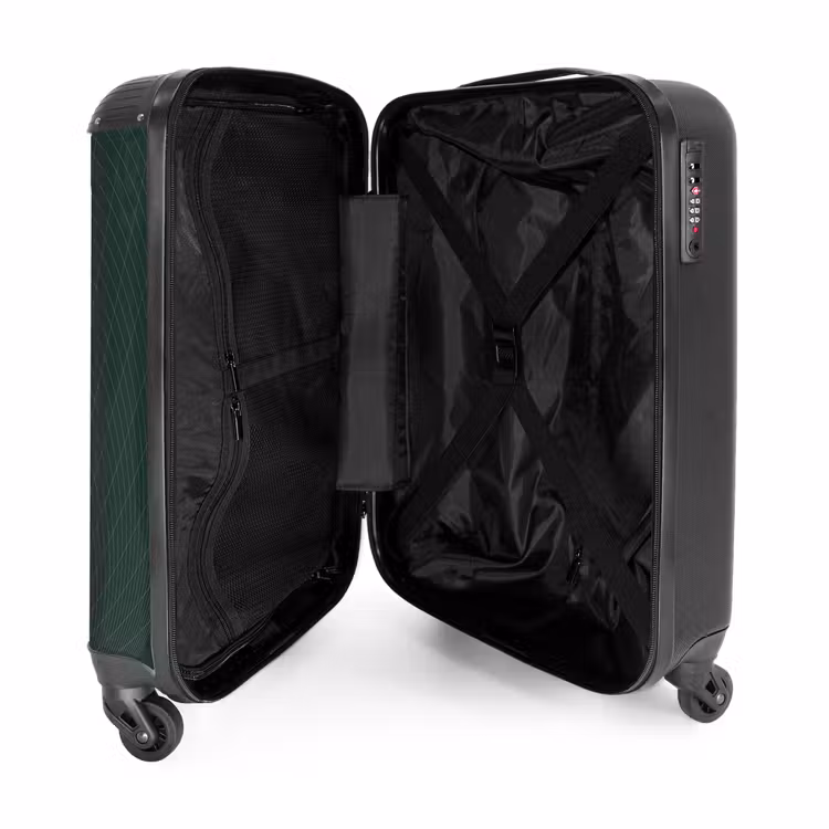 Suitcase - Abstract - Green grid pattern — 4