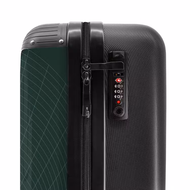 Suitcase - Abstract - Green grid pattern — 5
