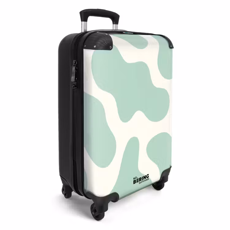 Suitcase - Abstract - Mint green shapes — 2