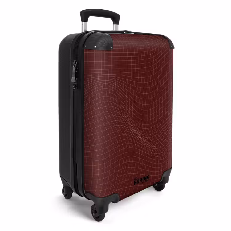 Suitcase - Abstract - Red grid pattern — 2