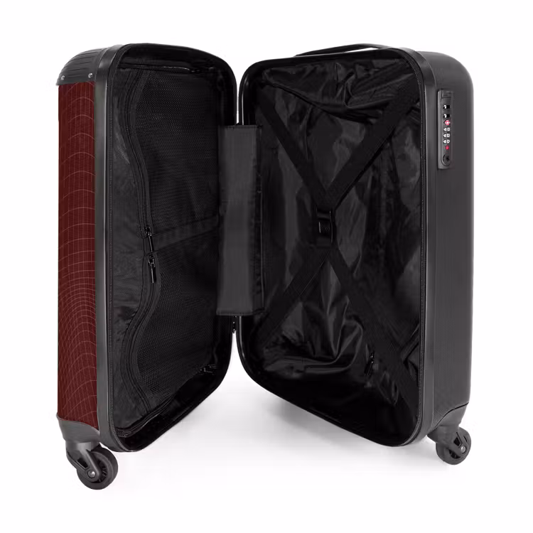 Suitcase - Abstract - Red grid pattern — 4