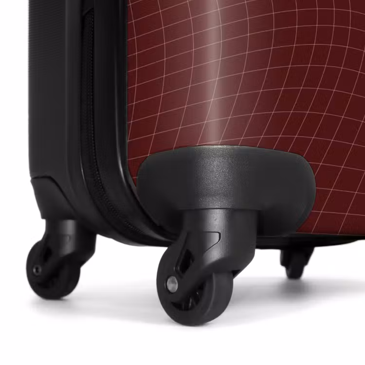 Suitcase - Abstract - Red grid pattern — 6