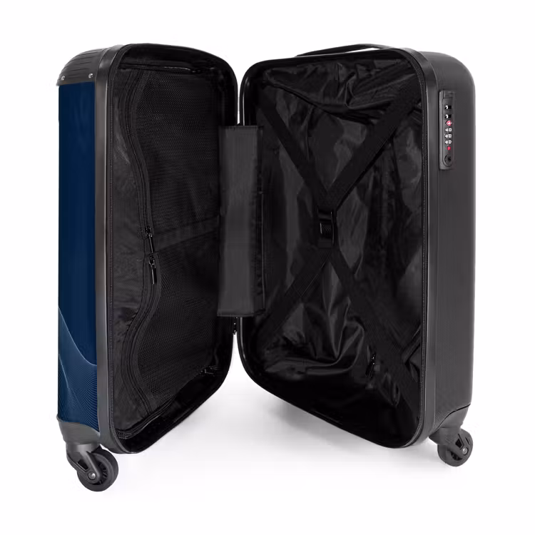 Suitcase - Abstract - Wavy lines Blue — 4
