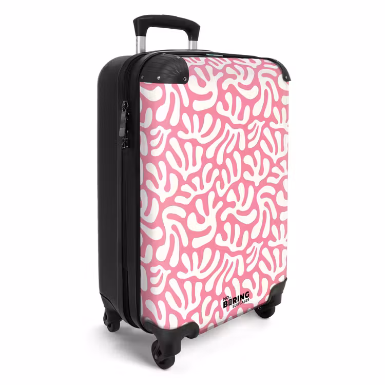 Suitcase - Abstract - White motif — 2