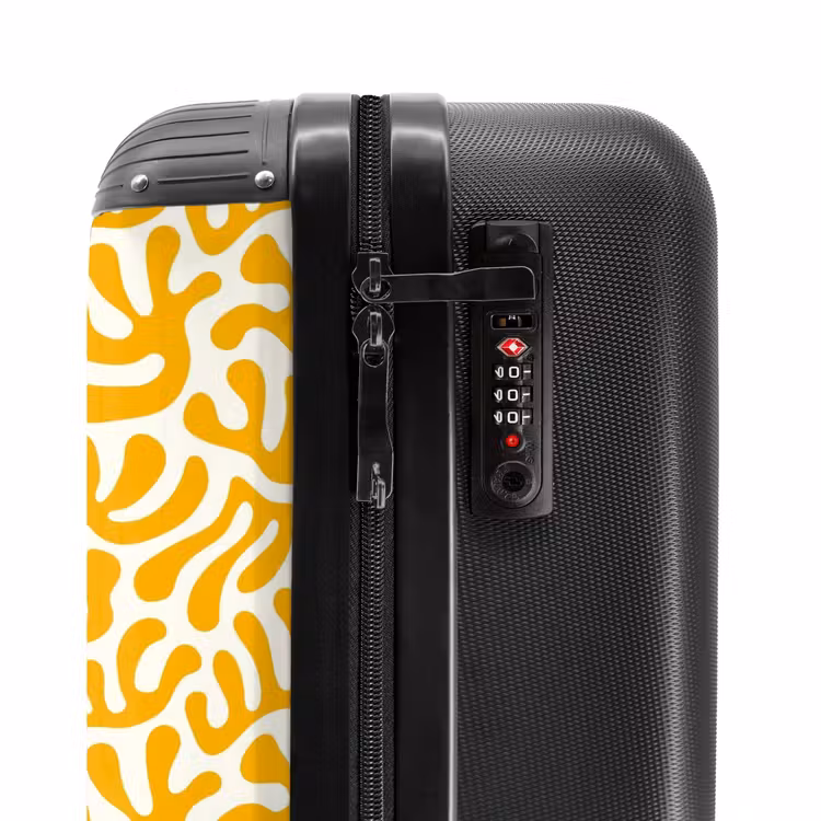 Suitcase - Abstract - Yellow motif — 5