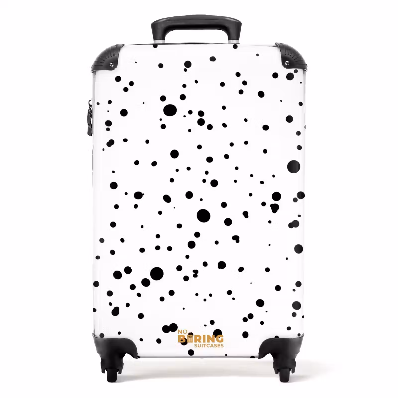 Suitcase - Black dots of varying sizes on a white background — 1