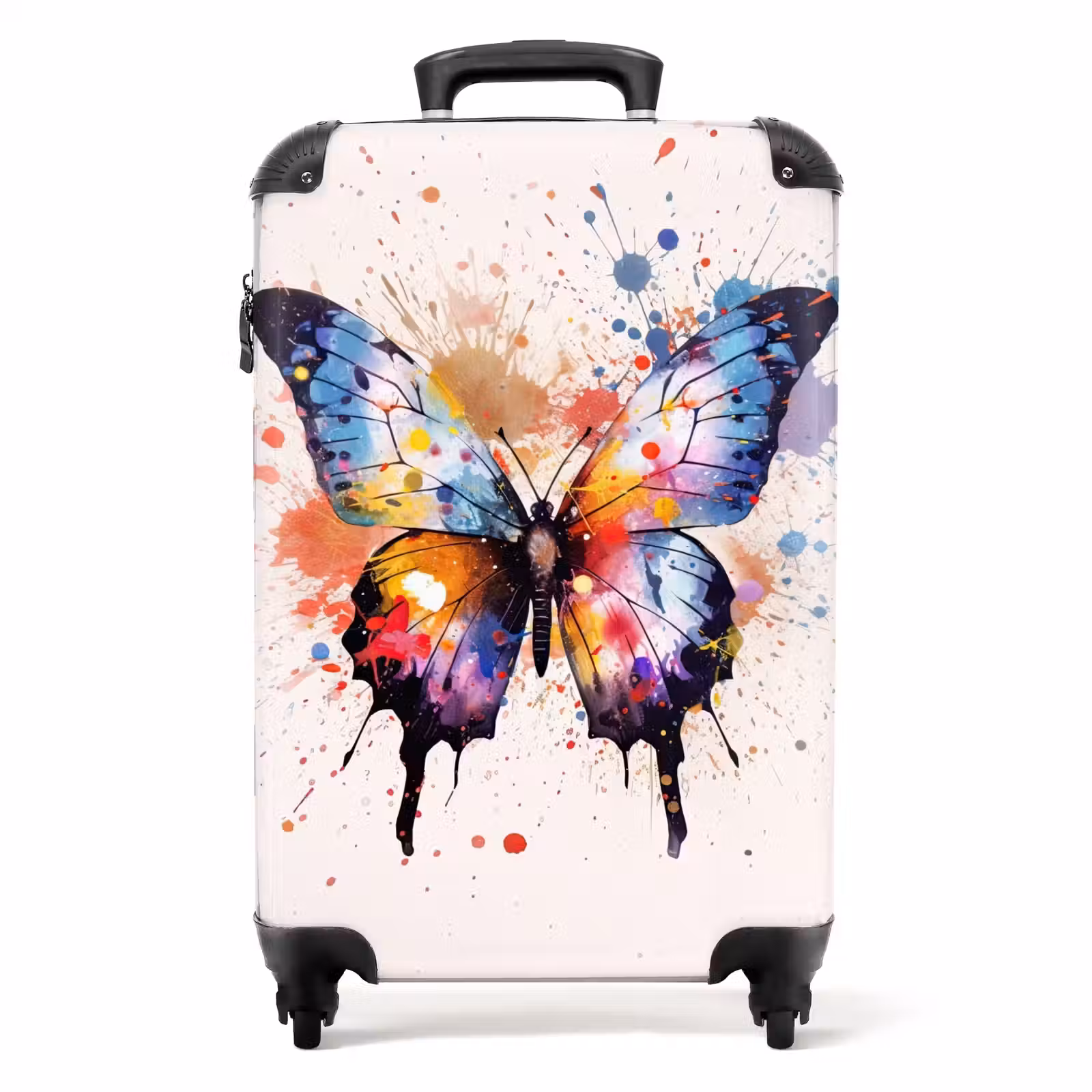 Suitcase - Butterfly in splashes of color — 1