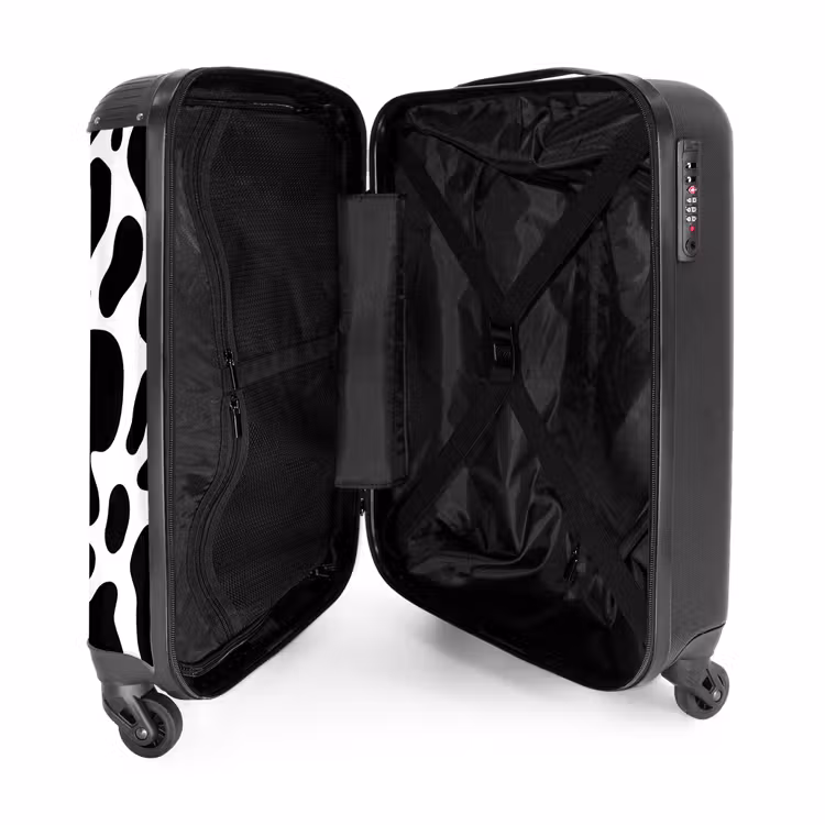 Suitcase - Black cow spots over a white background — 5