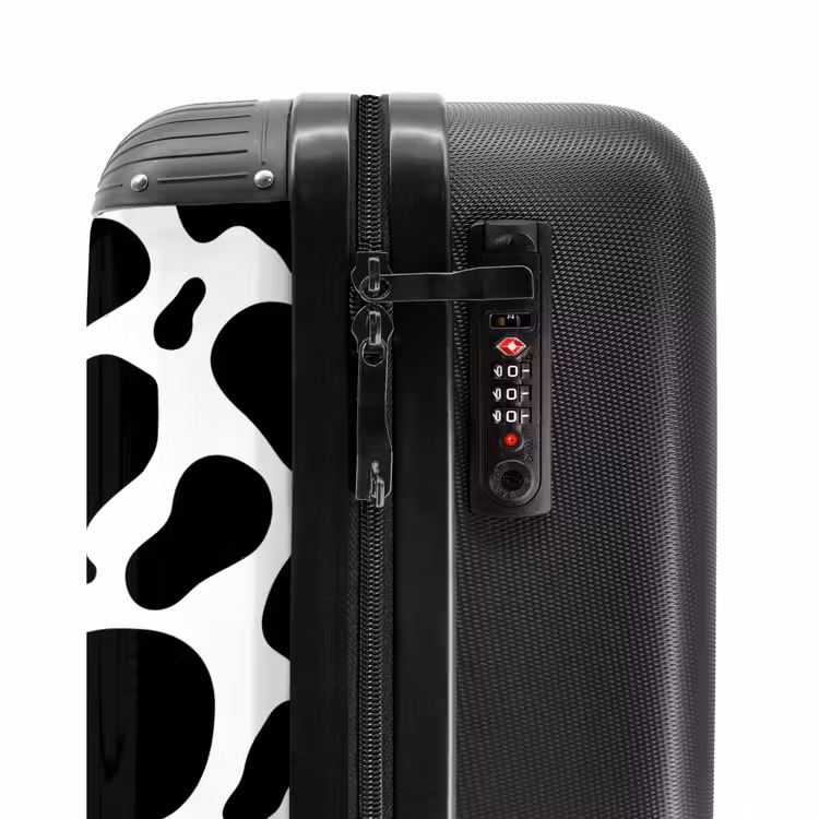 Suitcase - Black cow spots over a white background — 6