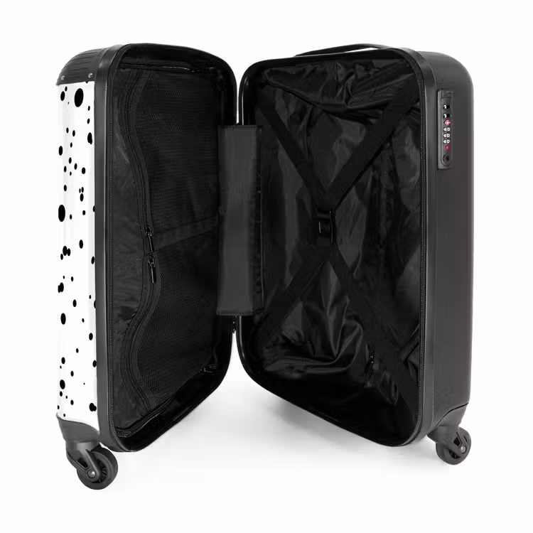 Suitcase - Black dots of varying sizes on a white background — 5