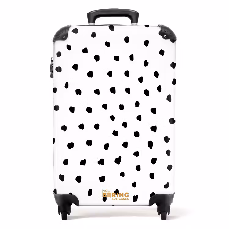 Suitcase - Black dots on a white background — 1