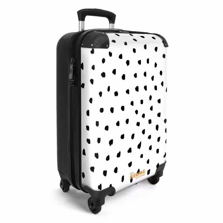 Suitcase - Black dots on a white background — 2
