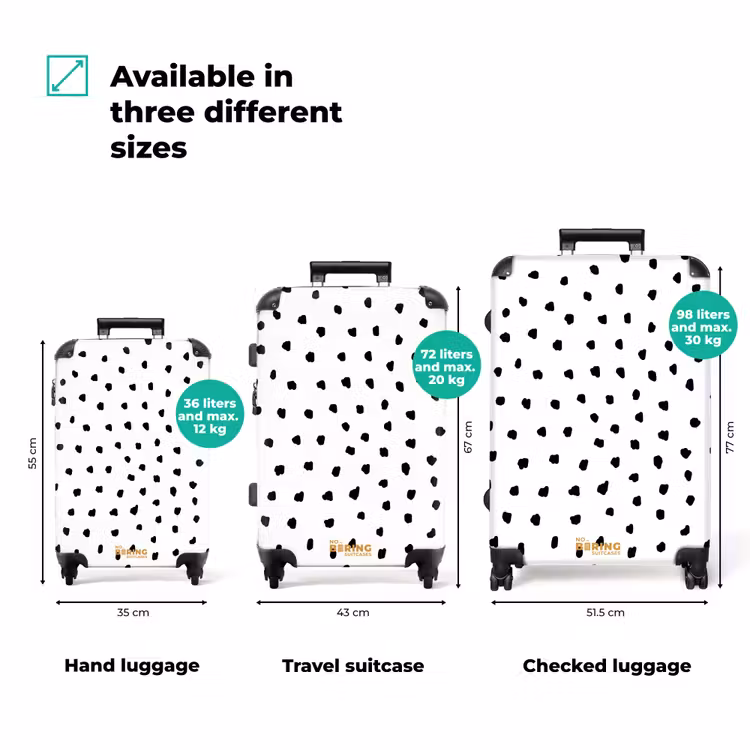 Suitcase - Black dots on a white background — 3